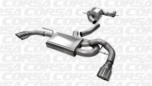 Volkswagen GTI Performance Exhaust - Dual Rear Exit - CORSA Performance - Cat-Back Touring + Pro-Series Tips - Polished - `10-`14 Volkswagen GTI Performance Exhaust - Dual Rear Exit - CORSA Performance - Cat-Back Touring + Pro-Series Tips - Polished - `10-`14